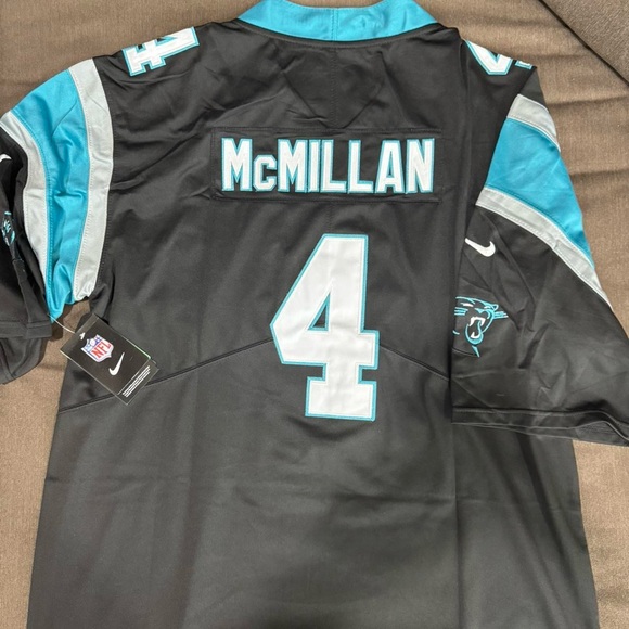 Jalen McMillan Carolina panthers black jersey men’s size medium large xl NWT - Picture 1 of 3